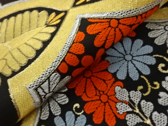 着物・帯 ] - 袋帯 桐に菊唐草模様織出し袋帯 | 宗 sou::お茶道具